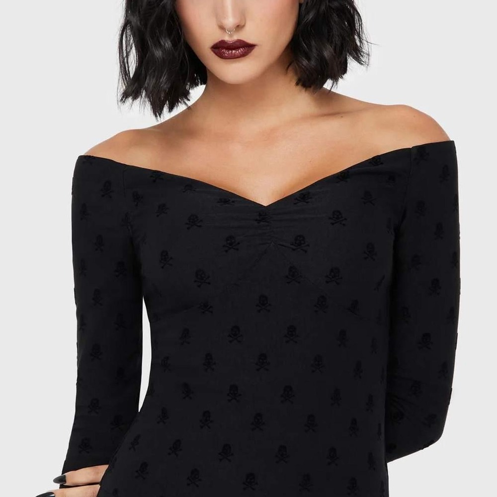 Killstar midnight misfits top skull patter